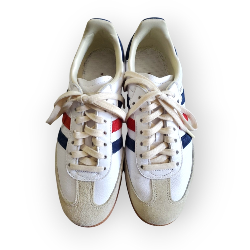 Sporty & Rich x Samba OG 'USA' Blue Red White Cream Suede Mens 7.5 NO INSOLES - Picture 3 of 6